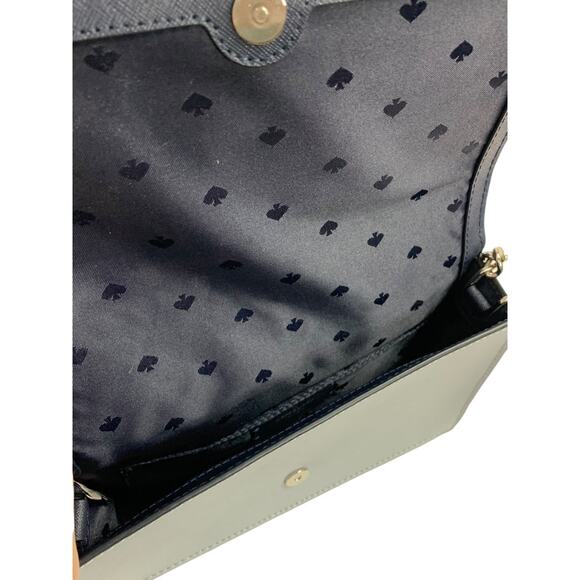 Kate Spade Cameron Converitble Crossbody Navy Blue Gray Saffiano Leather - Picture 9 of 11